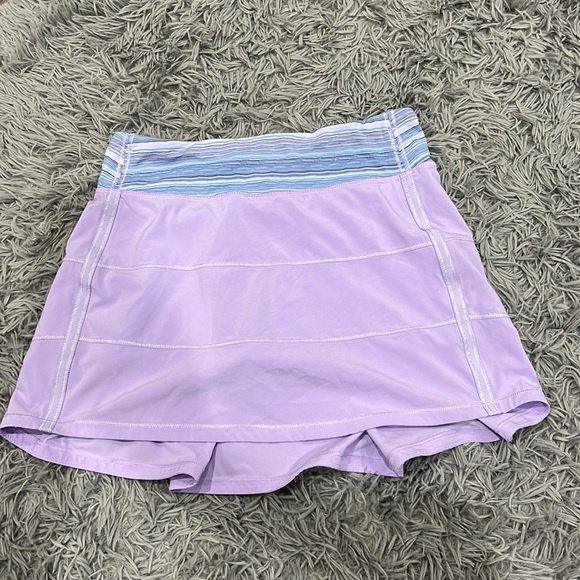• Lululemon • Pace Rival Athletic Mini Skirt Lilac Wave Purple 4 Tall Womens - Picture 3 of 4